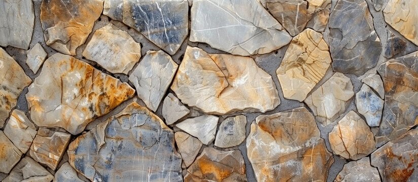 Marble pattern on a stone wall for a natural background .