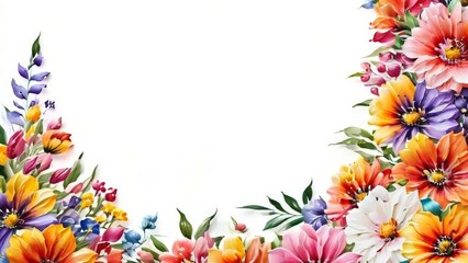 Fototapeta premium Bloom Borders. Elegant Frameworks for Design Projects