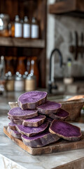 Süßkartoffel mit violetter Schale