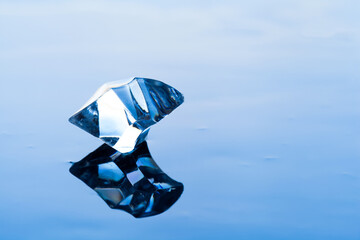Plastic Diamond on reflective background  - 759865027