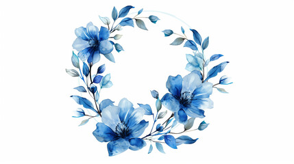 Delicate Blue Floral Branch