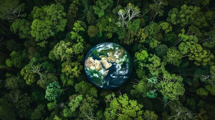 Nature-Based Solutions emphasizing sustainable practices for nature protection, climate change mitigation, and achieving net-zero carbon emissions through ecological balance and conservation.