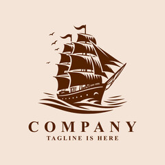 Sailing ship logo