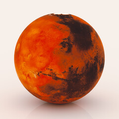 Fototapeta premium Planet Mars - High quality 3d rendering. Elements of this image provided by NASA