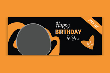 Birthday design, birthday cover design