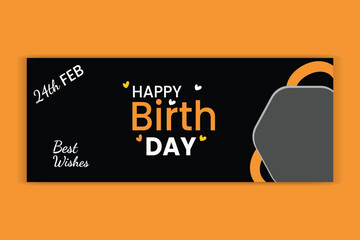 Birthday design, birthday cover design