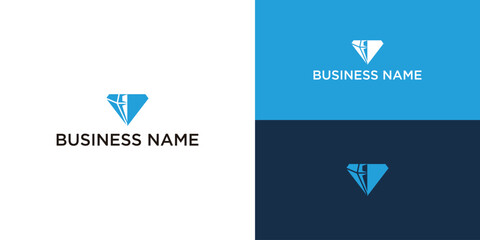 Diamond logo symbol vector template icon