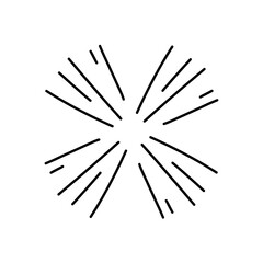 Vintage sunburst collection,Bursting sun rays,Fireworks starburst logotype,Radial sunset beams,Logotype or lettering design element. © Aprilla wahyudi