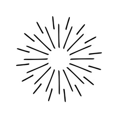 Fototapeta premium Vintage sunburst,Bursting rays sunrise firework starburst blast,Radiant Spark,Vintage sunburst, Rays,Geometric Design Elements,Retro radiant sunburst,starburst hand drawn label,sun rays.