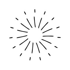 Obraz premium Vintage sunburst,Bursting rays sunrise firework starburst blast,Radiant Spark,Vintage sunburst, Rays,Geometric Design Elements,Retro radiant sunburst,starburst hand drawn label,sun rays.