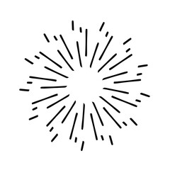 Obraz premium Vintage sunburst,Bursting rays sunrise firework starburst blast,Radiant Spark,Vintage sunburst, Rays,Geometric Design Elements,Retro radiant sunburst,starburst hand drawn label,sun rays.