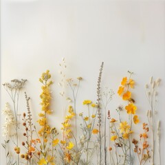 Array of Flowers Adorning Wall