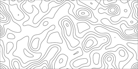 Contour map background. Geography scheme and terrain. Topography grid map. Stylized topographic contour map. Geographic line mountain relief. Abstract lines or wavy backdrop background.