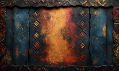 Abstract texture background in African style.