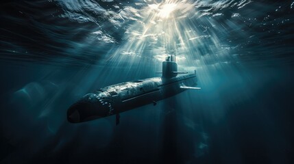 Emergence of Naval Superiority Submarine Showcase - obrazy, fototapety, plakaty