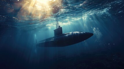 Emergence of Naval Superiority Submarine Showcase - obrazy, fototapety, plakaty