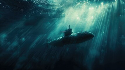 Emergence of Naval Superiority Submarine Showcase - obrazy, fototapety, plakaty