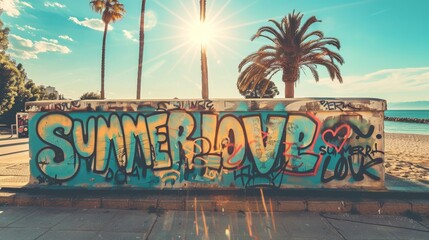 Groovy colorful graffiti 