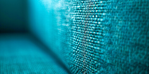 Fototapeta premium Digital abstract blue background, futuristic technology concept