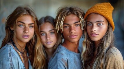 Diverse Group of People With Different Colored Hair
