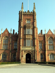 Fototapeta premium Queen's University of Belfast - Queen's - QUB - Chartered in 1845, opened in 1849 as 'Queen's College, Belfast' - roots going back to 1810 - Belfast city - Northern Ireland - UK