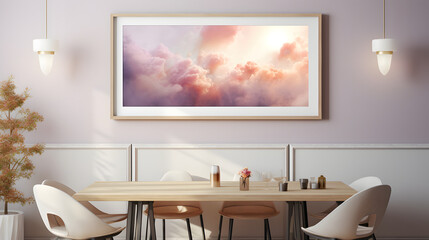 3d render poster landscapeAI generated