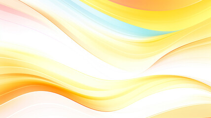 Swirling bands of yellow,orange and light blue hues run through the composition, creating a dynamic sense of movement.The colours blend smoothly,creating a warm,sunny mood.Background concept.AI genera