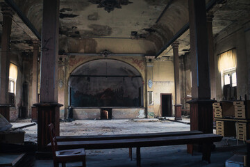 Interior of an old abandoned House - Verlassener Ort - Beatiful Decay - Verlassener Ort - Urbex / Urbexing - Lost Place - Artwork - Creepy - High quality photo	