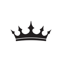 Crown icon.Flat color design.Vector illustration isolated on white background.