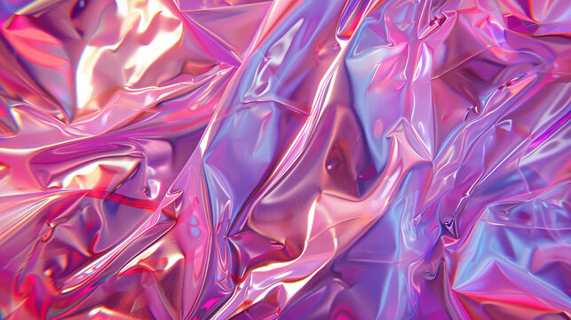 Holographic cellophane paper background
