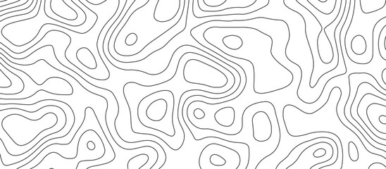 abstract white wave paper curved reliefs background. Topography map pattern, Geographic curved, vector illustration. seamless textrue, vintage waves. Panorama view multicolor wave curve line. - obrazy, fototapety, plakaty
