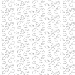 Cat cute emoji patern vector