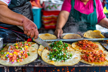 Obraz na płótnie Canvas Street food vendor in Mexico. 