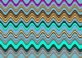 seamless pattern with waves