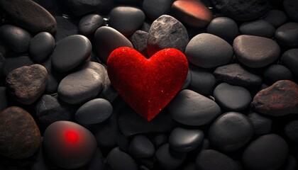 Obraz premium heart of stones