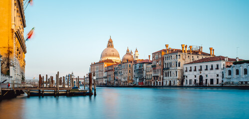panoramic view of the grand canal of venice, italy