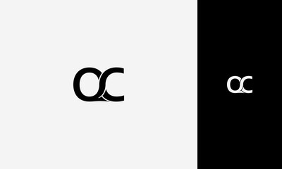 QC initials logo design initial letter logo template