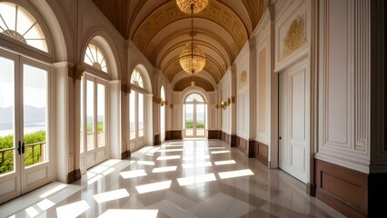 Obraz premium interior corridor of house