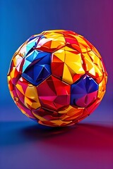 abstract digital soccer football composition