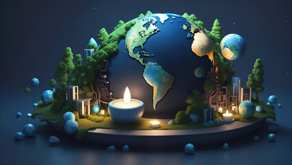 Earth Hour banner background