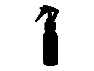 Water spray bottle silhouette vector art