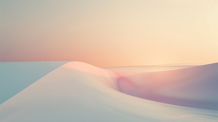 A minimalist abstract piece with subtle gradients and negative space, conveying a sense of tranquility and simplicity.