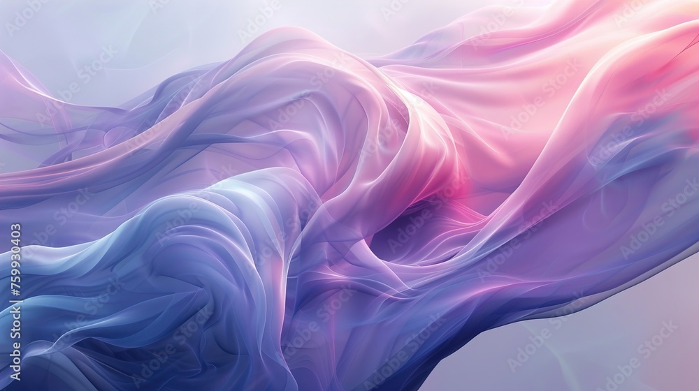 Poster a minimalist abstract piece with subtle gradients and negative space, conveying a sense of tranquili