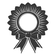 Silhouette Award rosette black color only