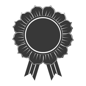 recommend clip art: Silhouette Award rosette black color only