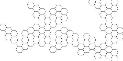 Abstract background with lines technology. Modern simple style hexagonal graphic concept. Background with hexagons. Abstract honeycomb background.