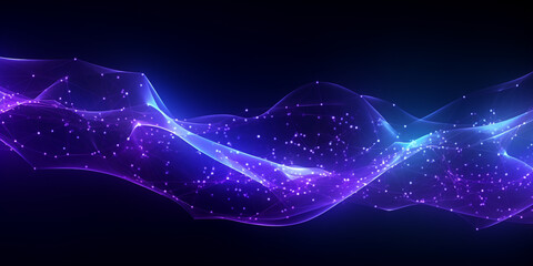 Dynamic abstract background with light streaks and glowing wave