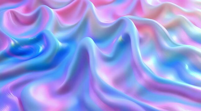 Holographic Texture - Multicolored, Iridescent, and Wavy Abstract Background Perfect for Modern Designs and Creative Concepts