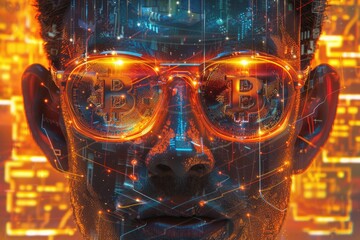 man with glasses bitcoin