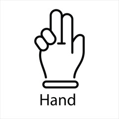 Hand icon